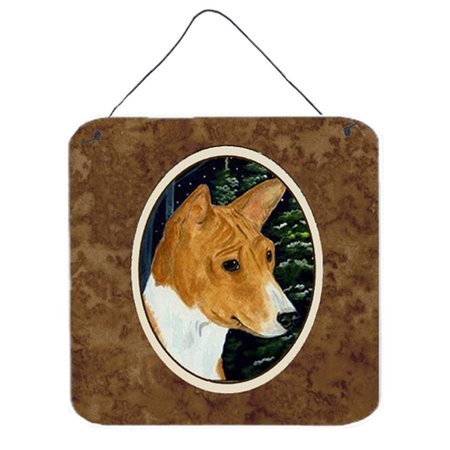 MICASA Basenji Aluminium Metal Wall or Door Hanging Prints MI234891